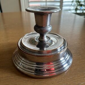 TWO (2) Vintage Sheridan Silver Plated Candle Holder
